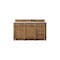 James Martin Vanities Bristol 60in Single Vanity, Saddle Brown w/ 3 CM Carrara Marble Top 157-V60S-SBR-3CAR - alternate 1